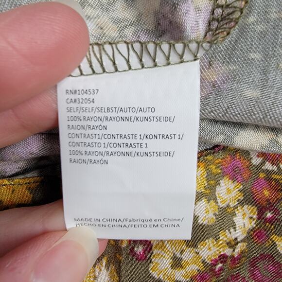 Anthropologie Tiny Shoreline Floral Midi Dress Sz Small - Picture 12 of 16